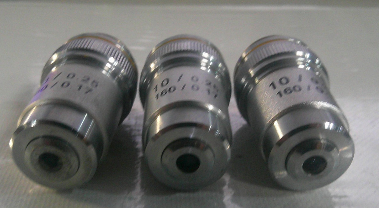 Achromatic Objective Lens 10X 195 for Biological Microscope