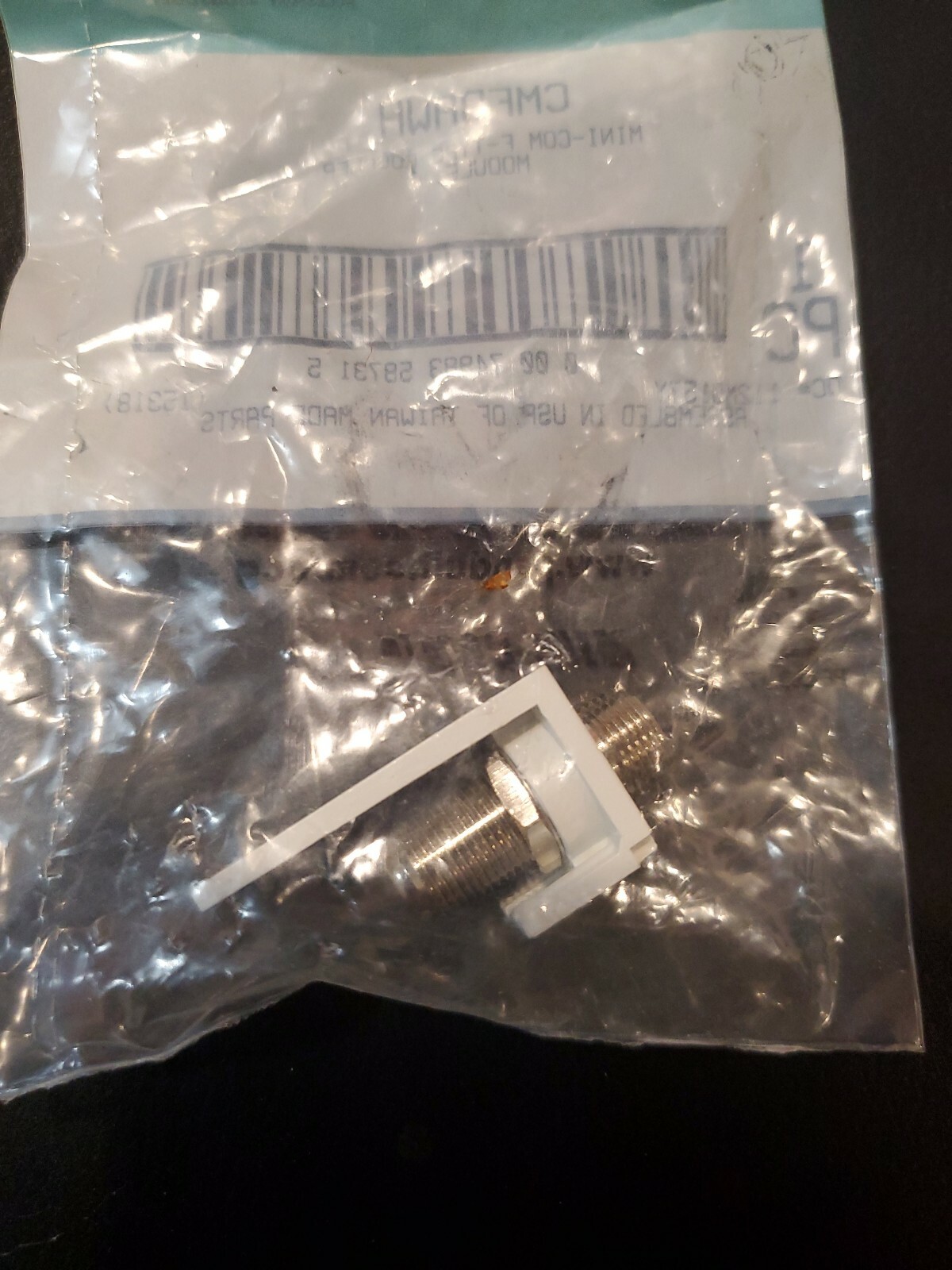 PANDUIT CMFBAWH Mini-Com F-Type Coupler Module