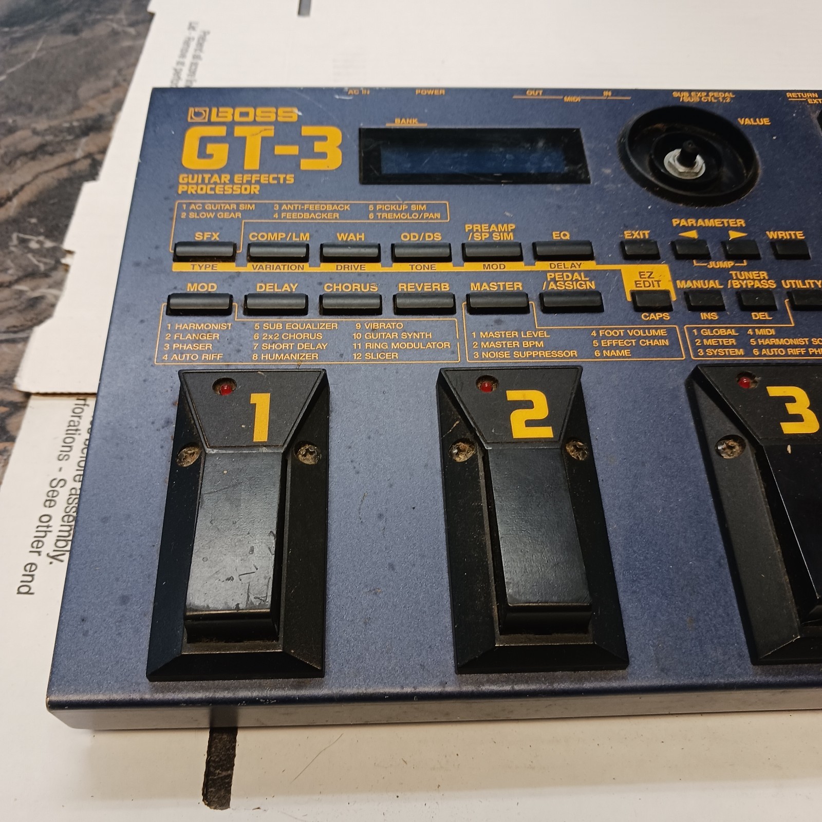 BOSS GT-3 Guitar Multi Effects Pedal Processor