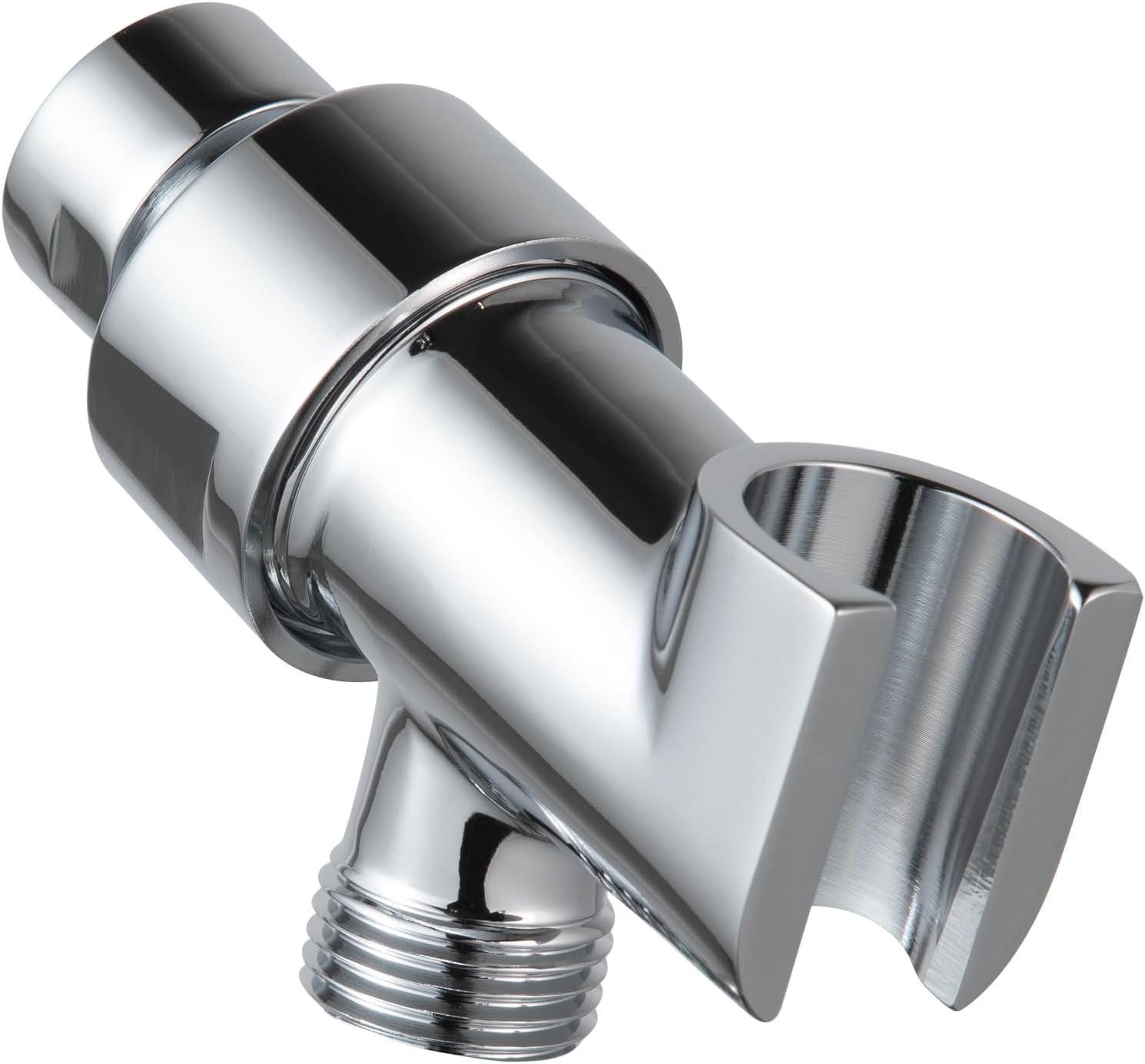 OFFO Shower Head Holder All Metal for Handheld Head, Adjustable Chrome