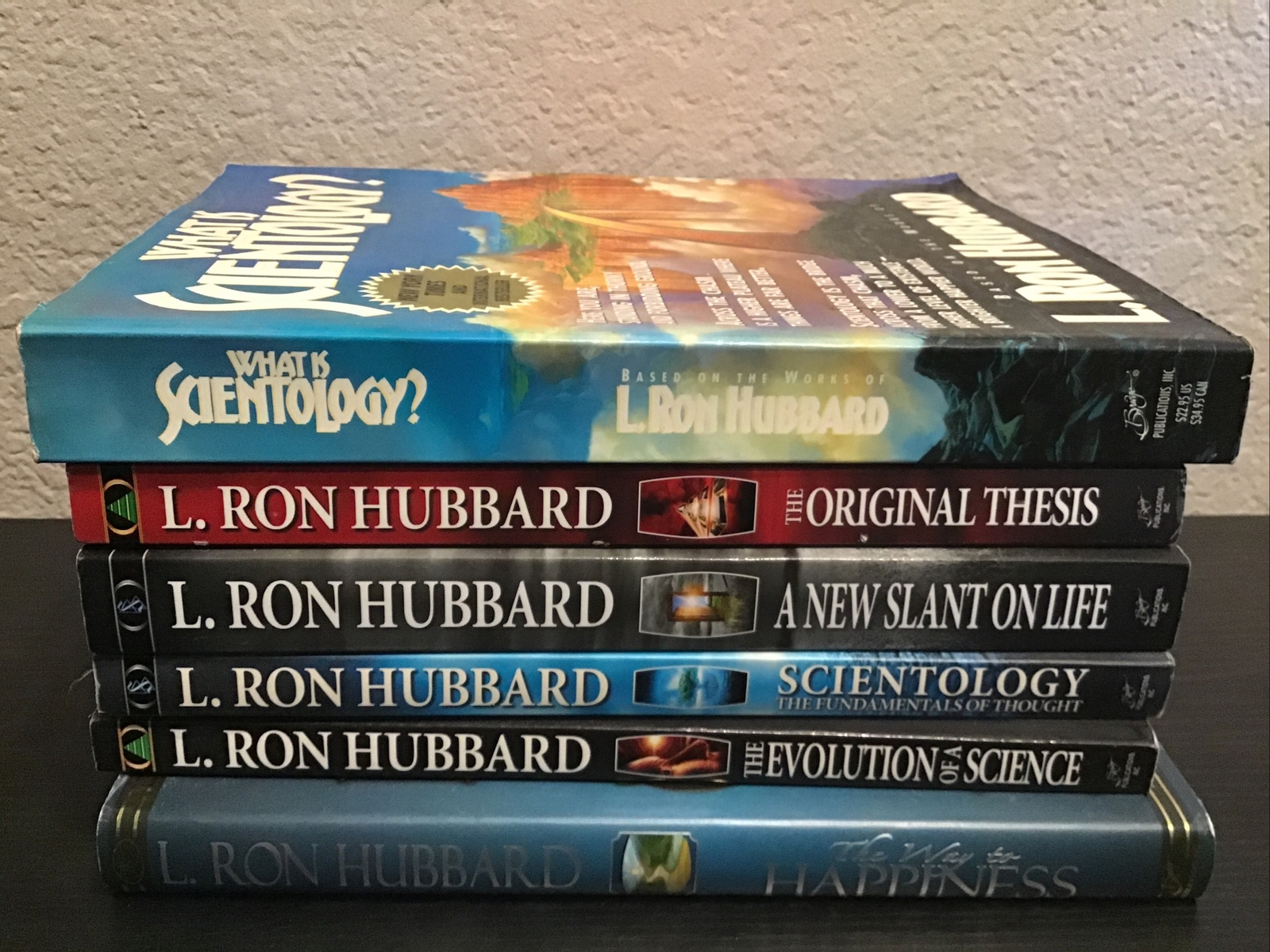 Lot Of 6 L. Ron Hubbard Dianetics: The Original Thesis, Scientology, Evolution