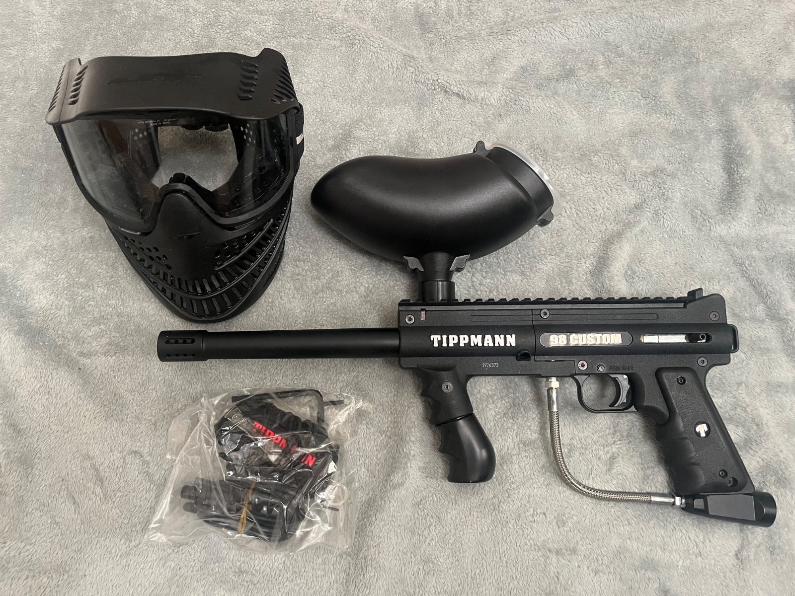 Used Once Tippmann 98 Custom Paintball Marker and Accessories