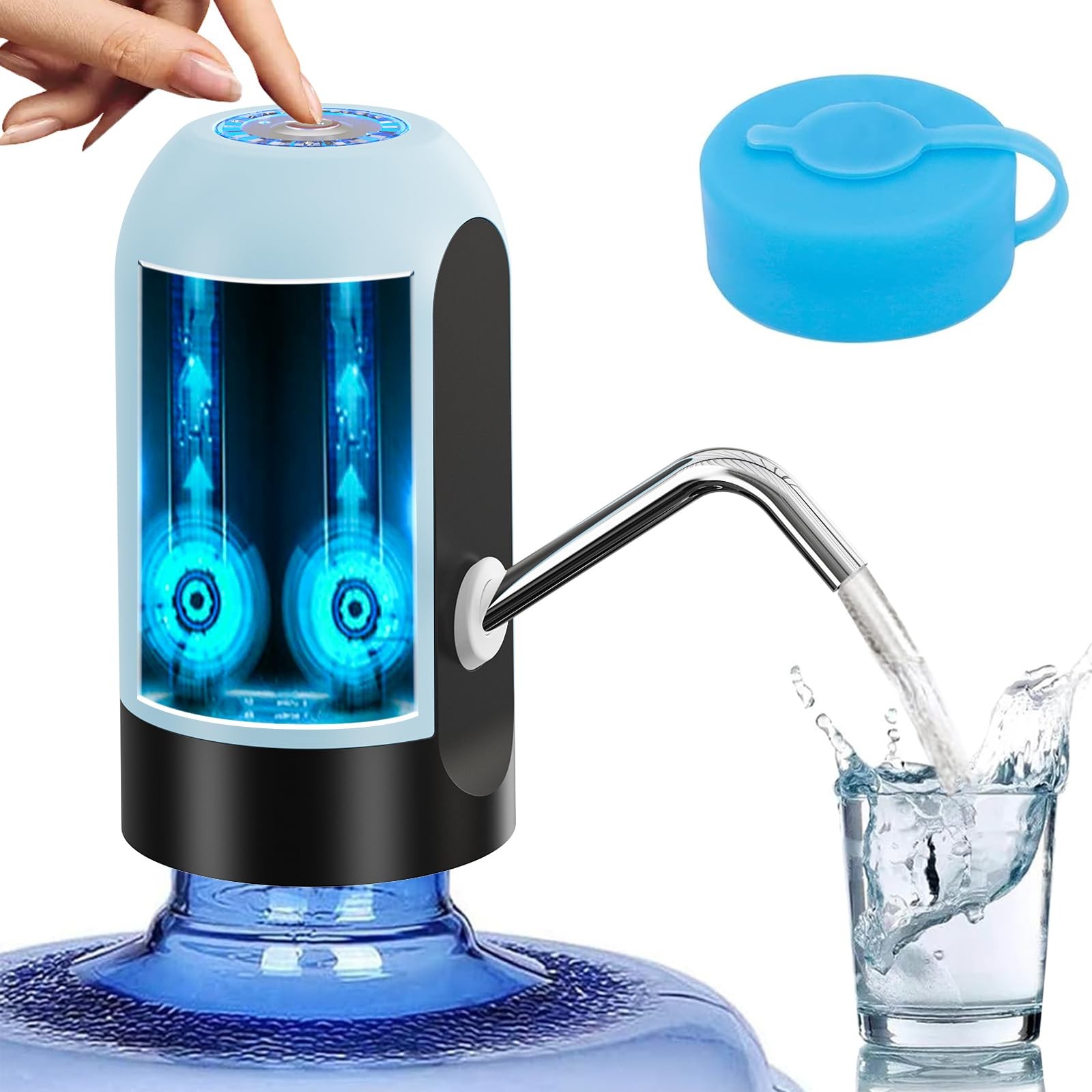 Water Dispenser for 5 Gallon Bottle, Portable USB Charging Water Pump, Drinki...