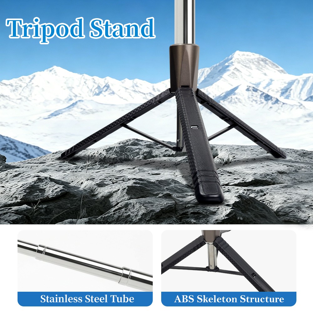 Magnetic Phone Tripod Extendable 360° Selfie Stick w/Remote for iPhone & Android
