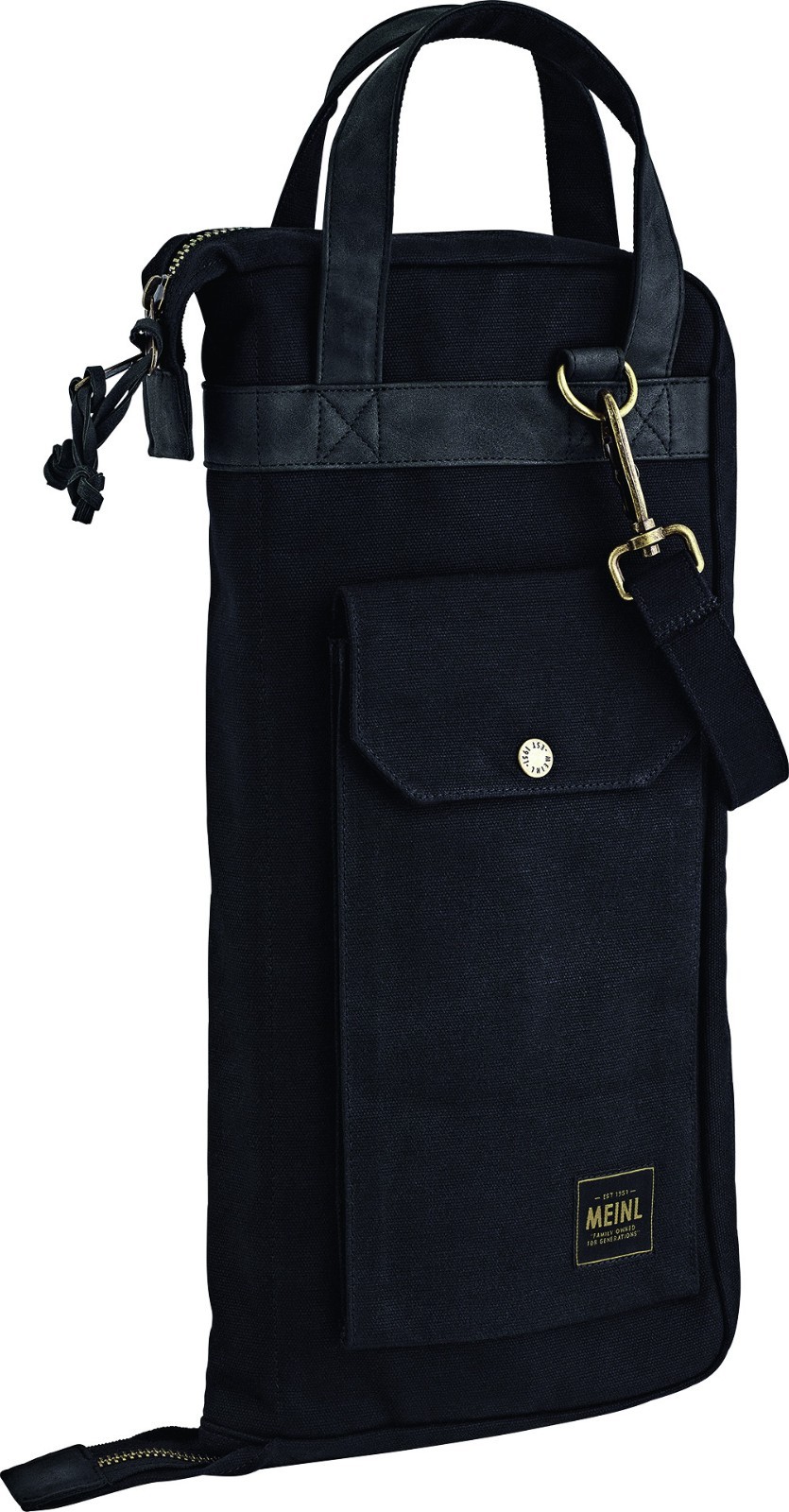 MEINL Cymbals Drum Stick Bag Waxed Canvas Collection MWSBK Classic Black