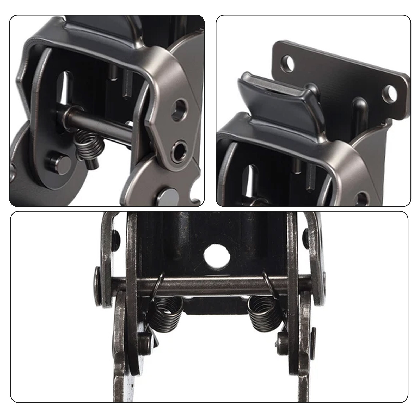 Table Leg Folding Brackets, 2pcs 0-90-180 Degree Self Lock Hinges, Black