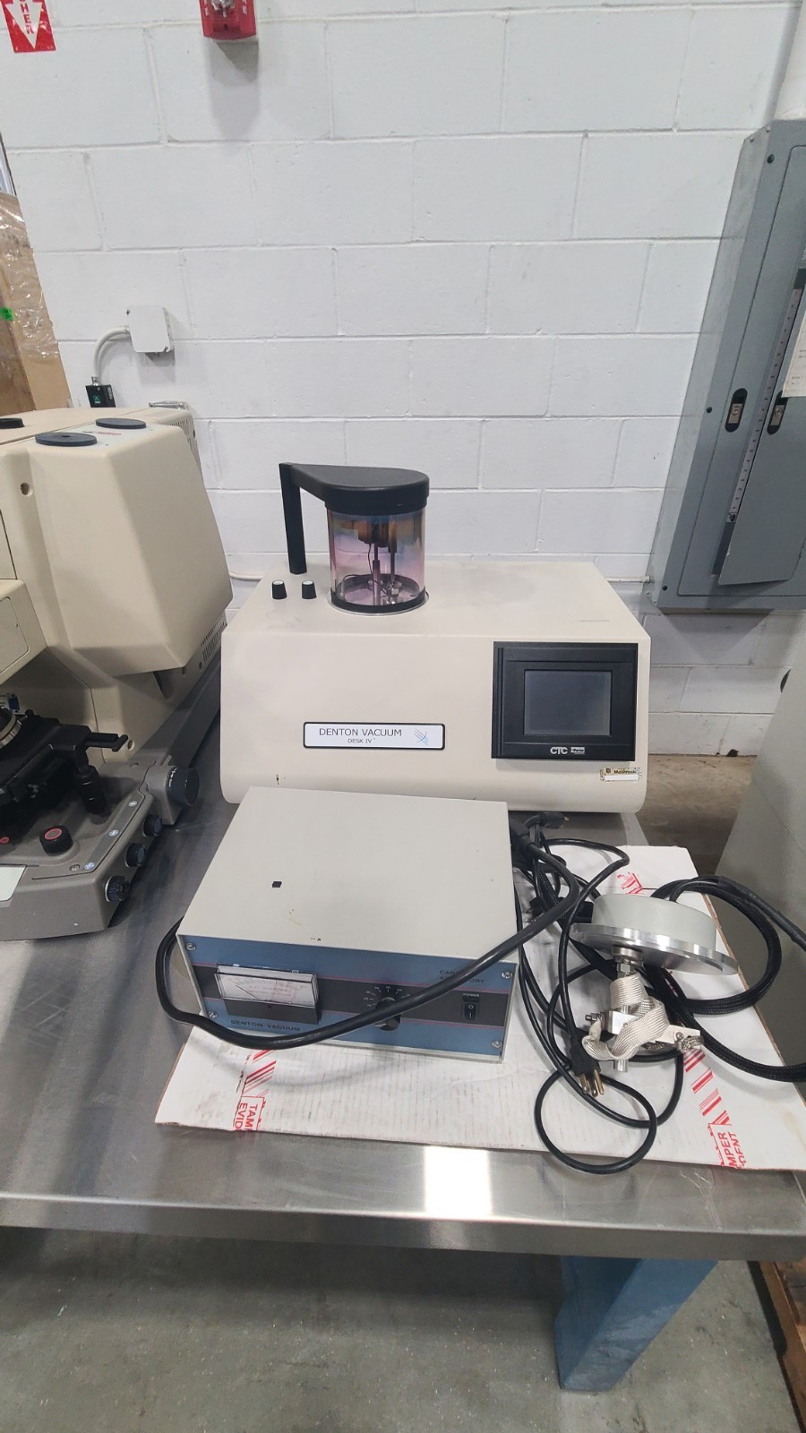 Denton Vacuum Desk IV Standard Sputter Coater Carbon Rod