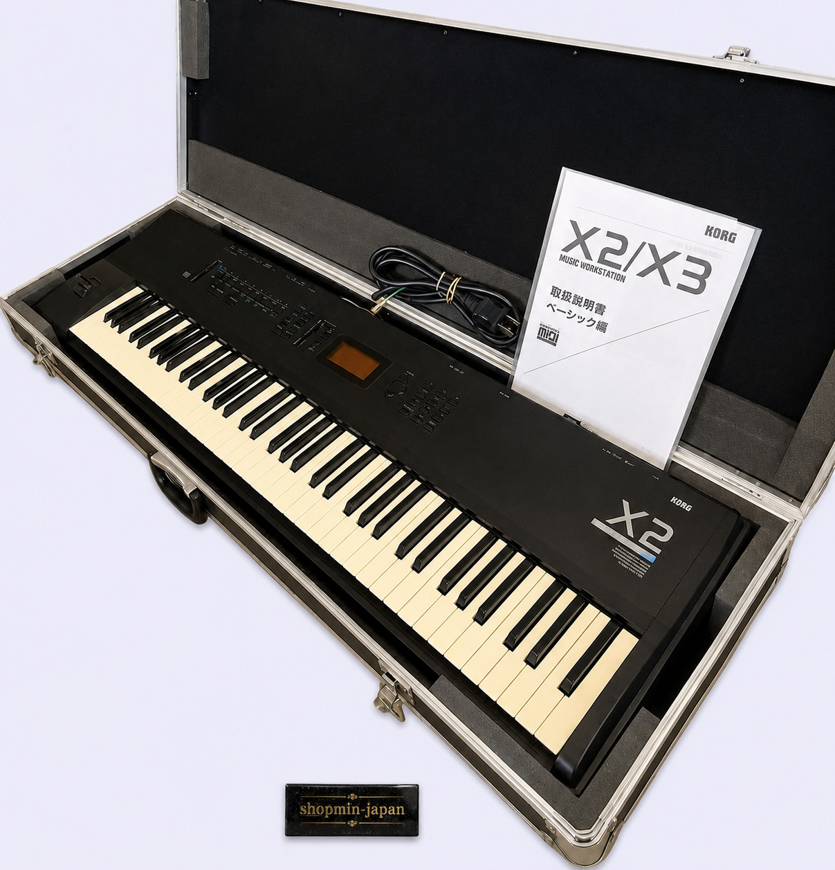 KORG X2 Music Workstation 61-Key Synthesizer PCM Sounds Hard Case from Japan