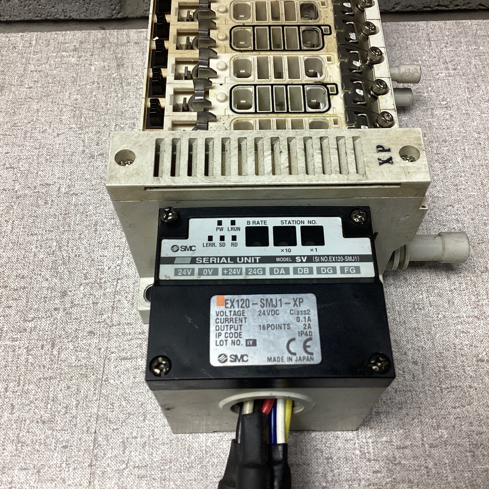 SMC EX120-SMJ1-XP Serial Interface Unit W/ Assembly #3848FMLPT30