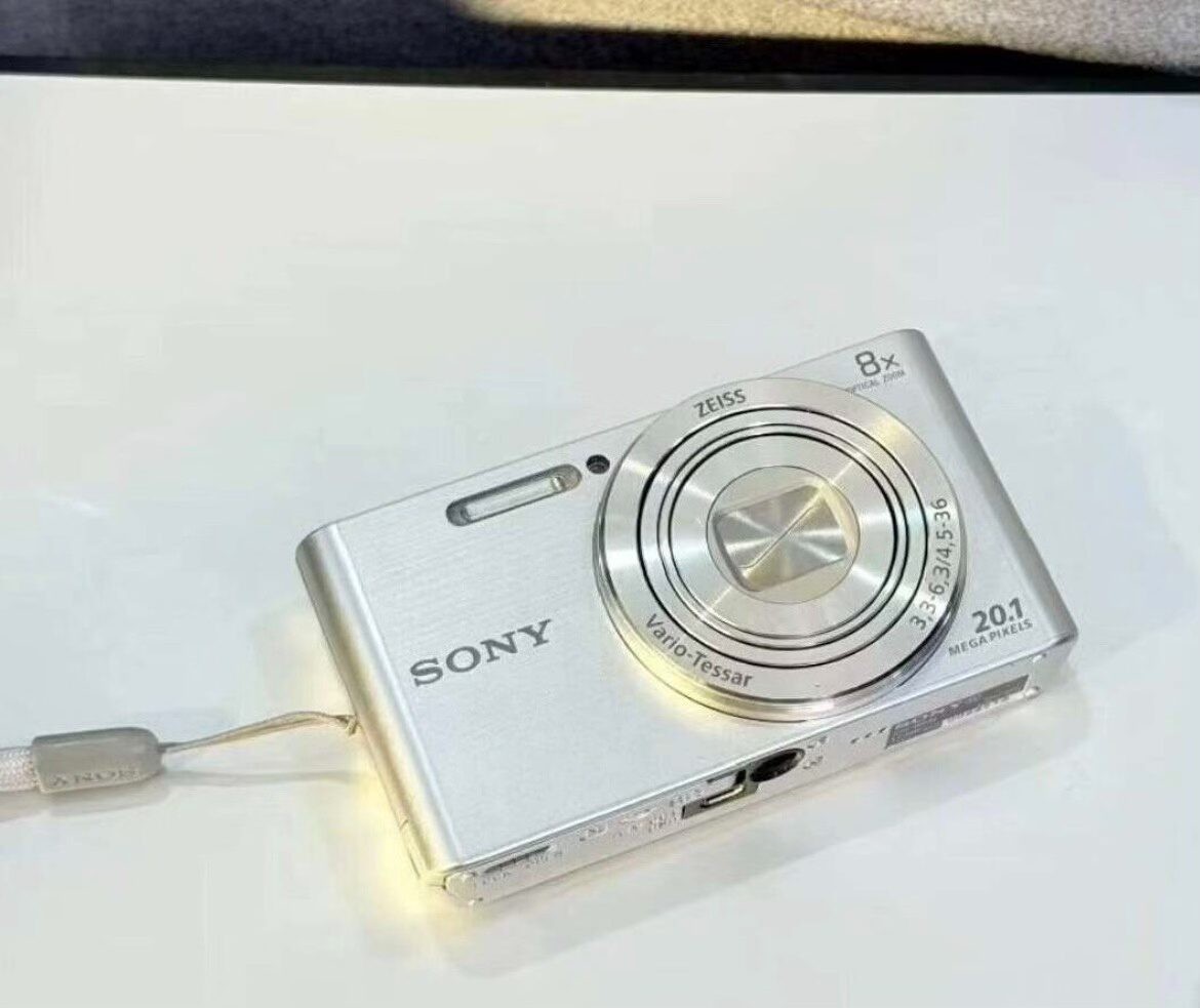 SONY Cyber shot DSC W830 Silver Digital Camera 20.1MP 8x Optical Zoom Tested