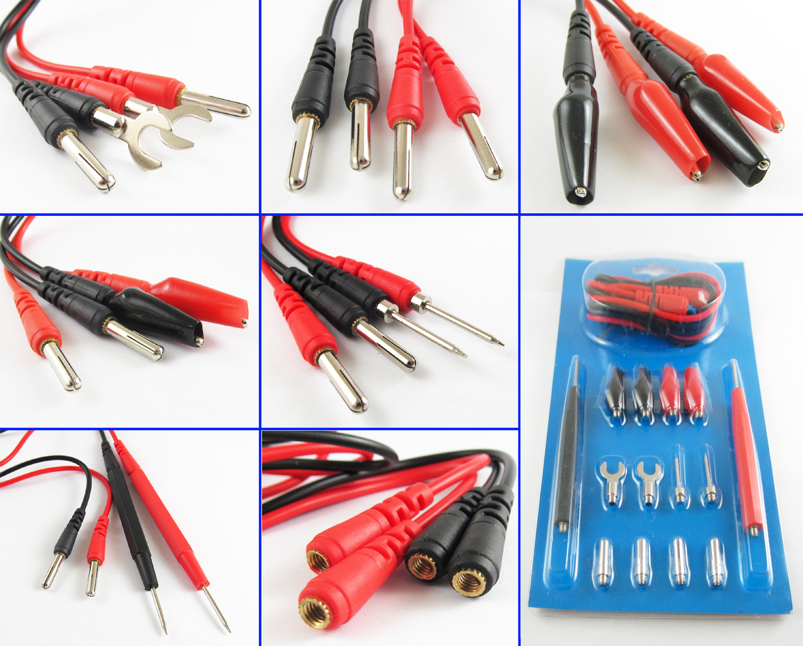 Multifunction Digital Universal Test Lead Probe Cable Set / 16pcs For Multimeter