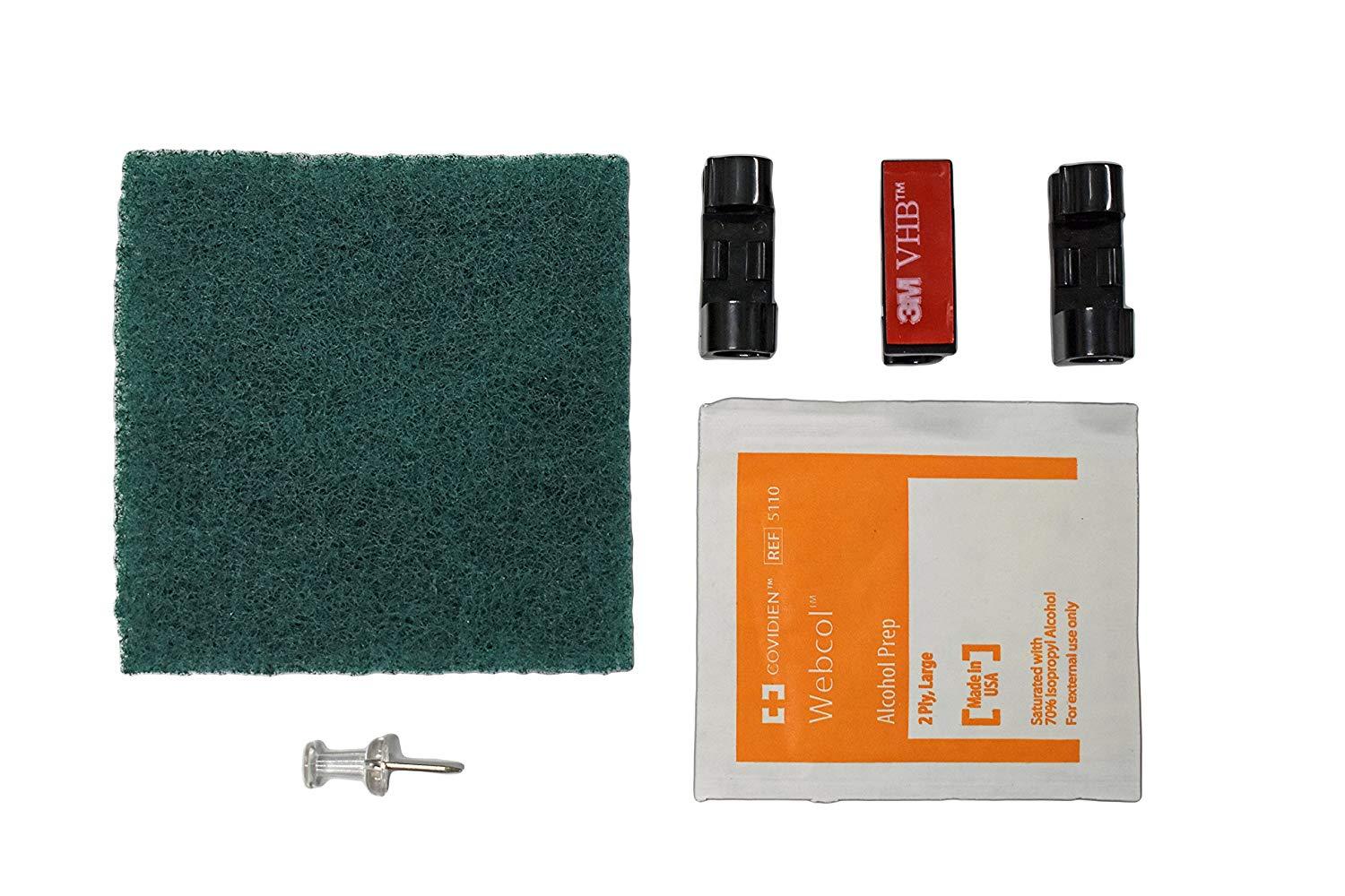 Stern Pad Standard Black - Transducer Mounting Kit (No Screwing into Boat)