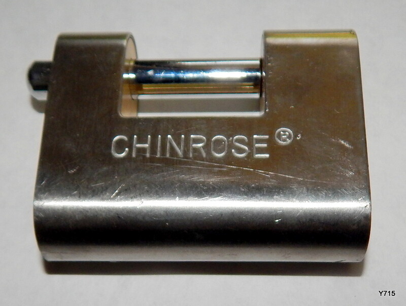 NO KEYS Chinrose Armored Safety Padlock 3/8" Shaft Dia.