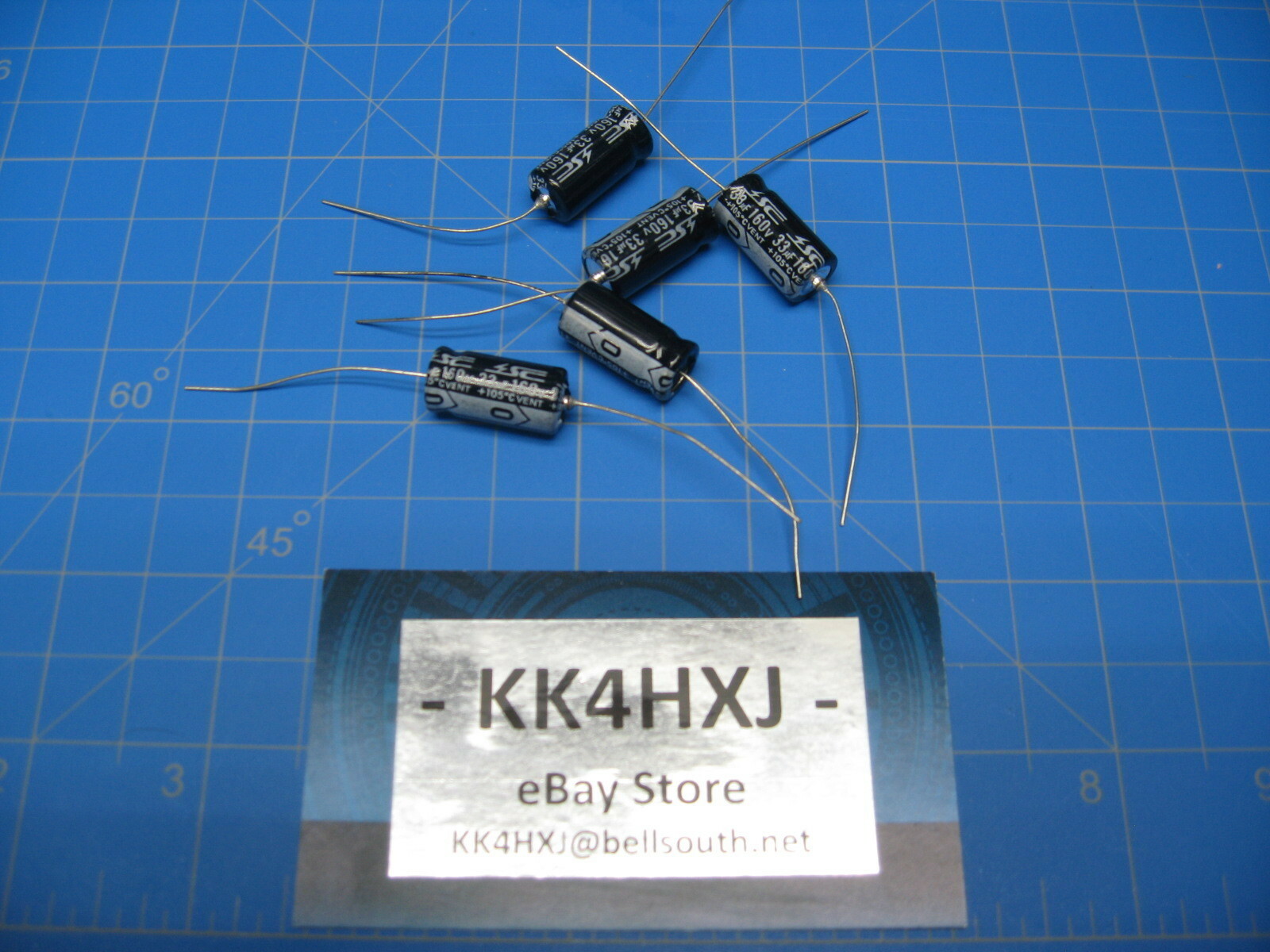 SC - GHA Series - Axial  Electrolytic Capacitors - 160v 33uF - 5 Pieces