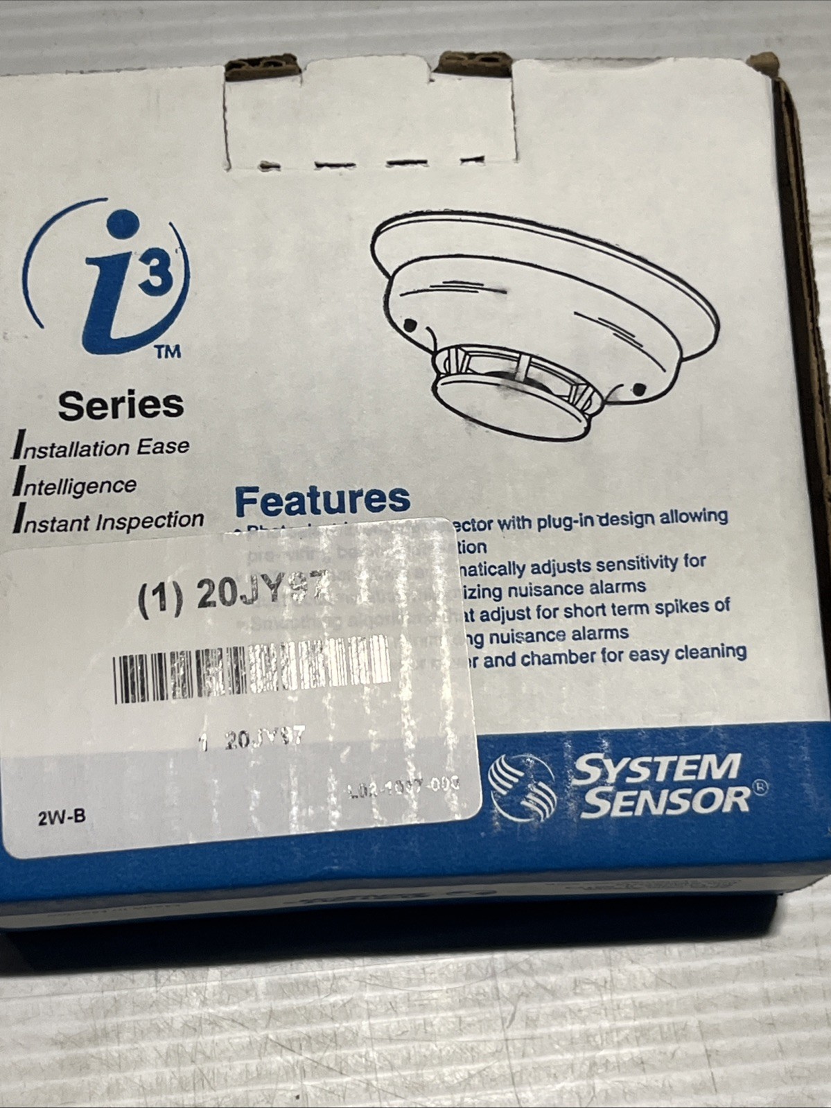 System Sensor 2W-B Smoke Detector 2-Wire White