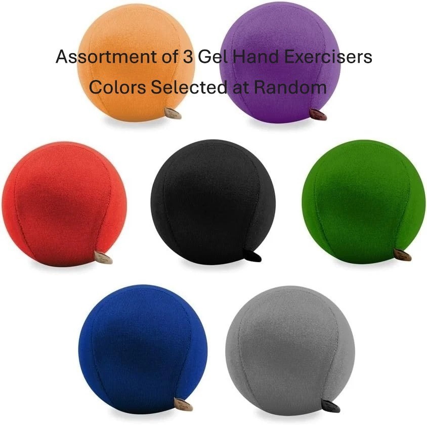 HANDSTANDS SET OF 3 DELUXE CYBER GEL MUSICIAN HAND EXERCISE/ STRESS RELIEF BALL