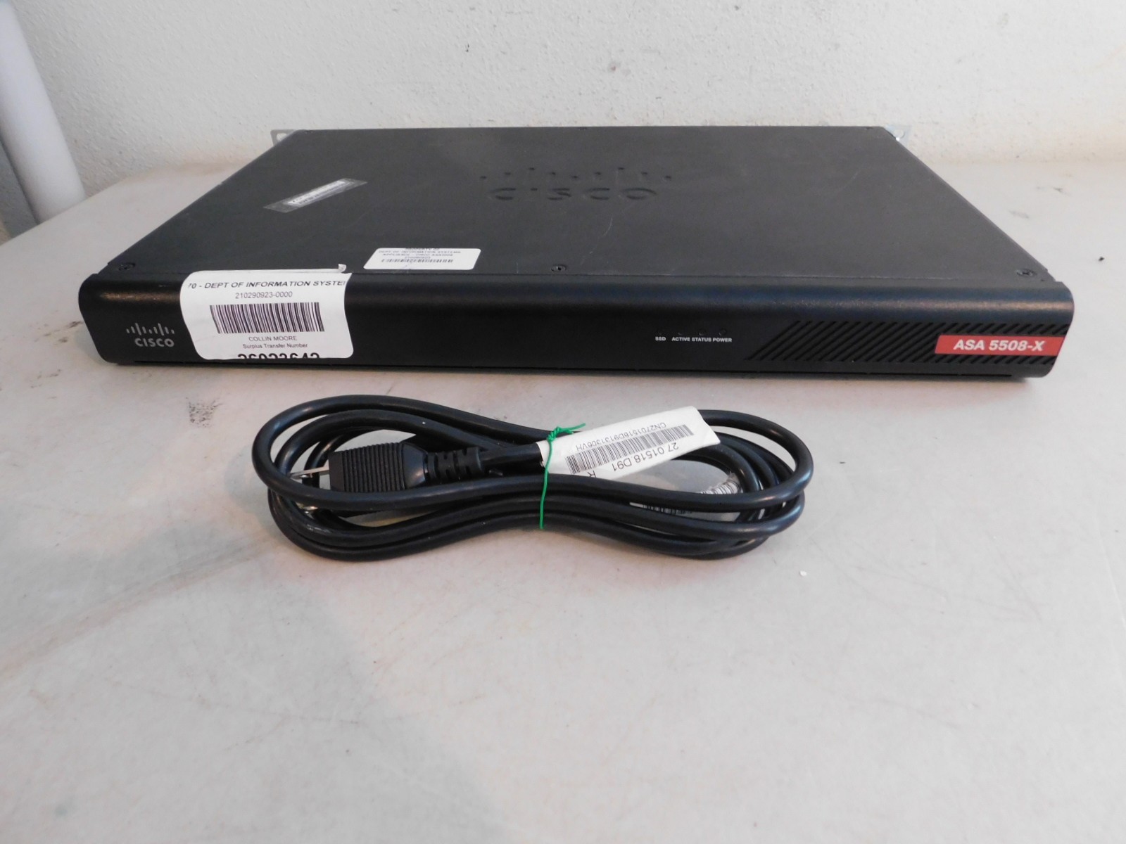 Cisco ASA5508-X 8-Port Ethernet Adaptive Security Firewall Appliance
