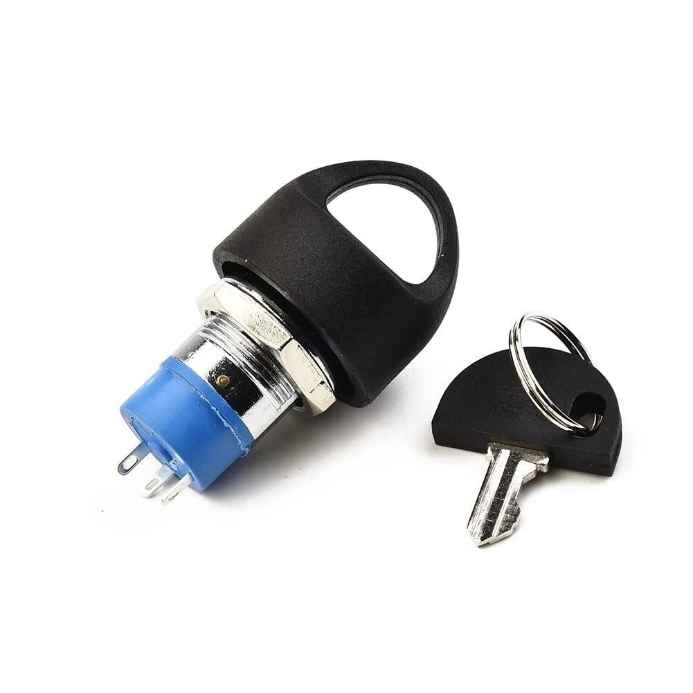 Chrome Ignition Switch with 2 Keys for Mobility Scooters – Durable and Reliable