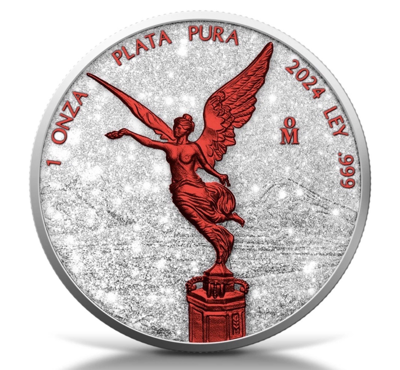 2024 Mexico Libertad Diamond Dust Fire Edition 1 oz .999 Silver Coin