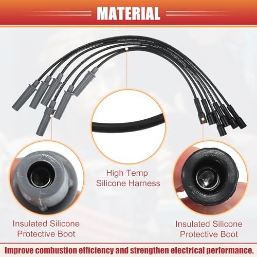 7mm Ignition Coil Harness Cable for Chrysler Spark Plugs