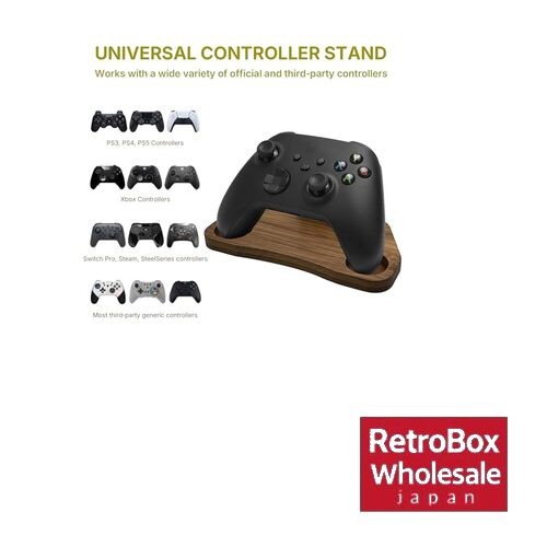 TOCCOOL Bamboo Controller Stand PS5 Xbox Switch Dark Brown