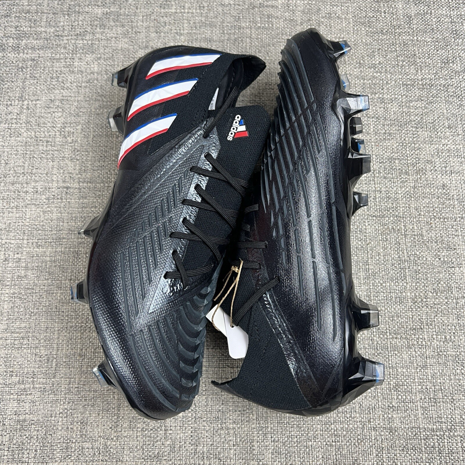 Adidas Predator Edge.1 FG Soccer Cleats Black Red Blue HO2935 Men's 7 / Womens 8