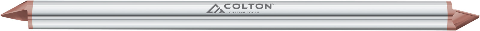 Colton Tools Carbide Engraving Double End 1 Flute 60 Deg Coated 1/8" Diameter