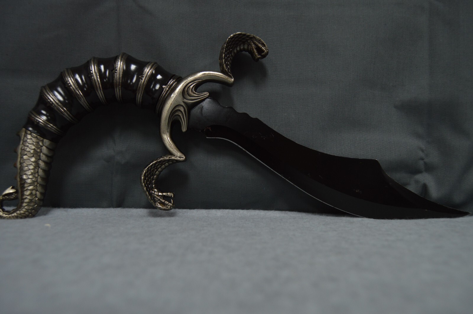 Double Snake Head Scorpion Tail Decorative Dagger