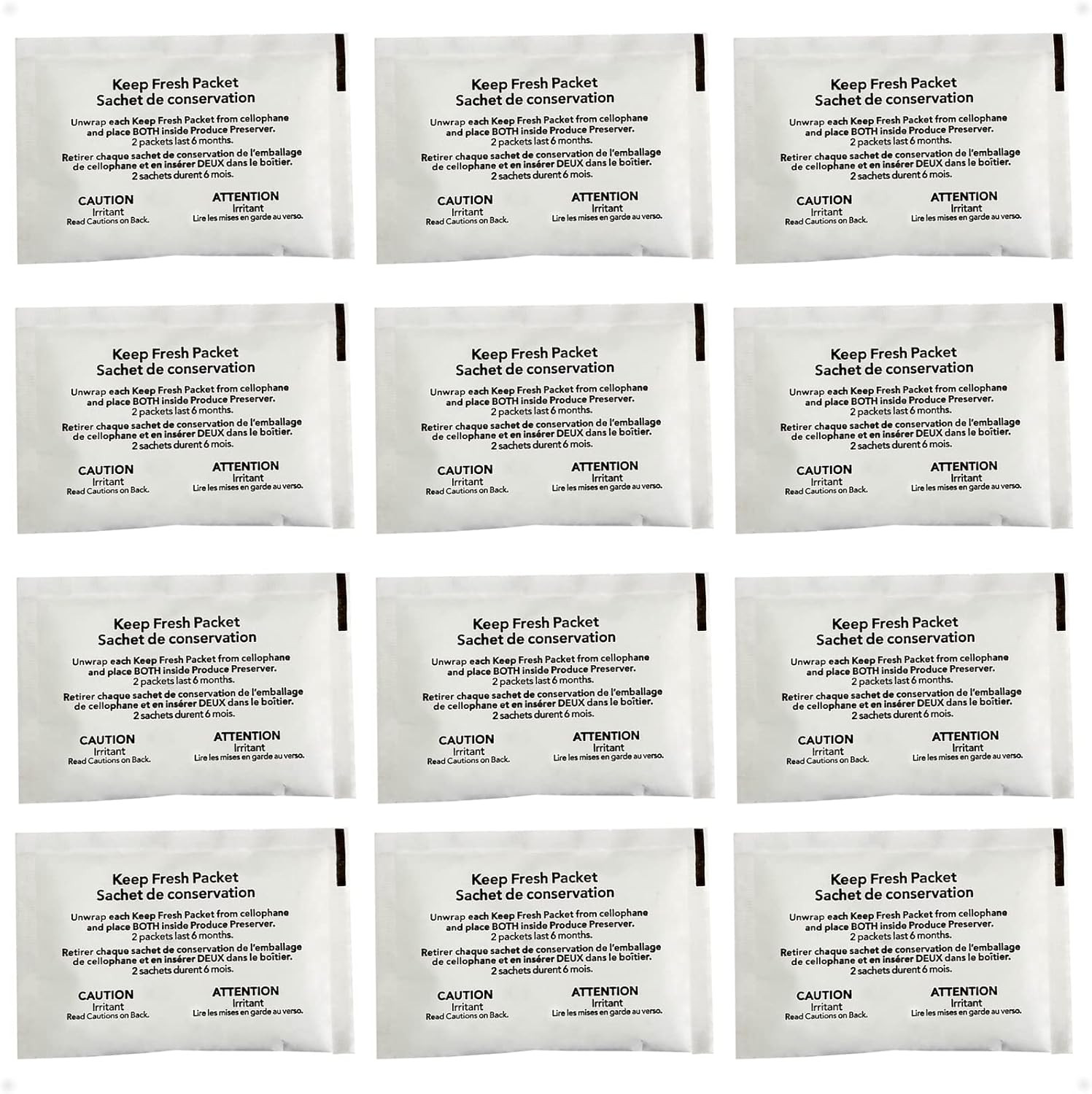 Refrigerator Produce Preserver W10346771A Replacement Fresh Pack 6 Holders