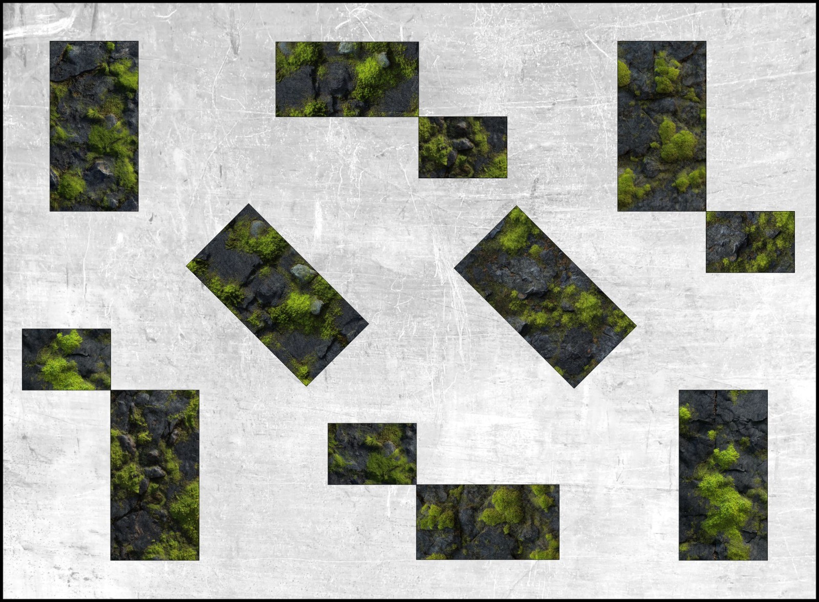Neoprene Terrain Mats - Mossfell - Compatible w/ Warhammer 40K