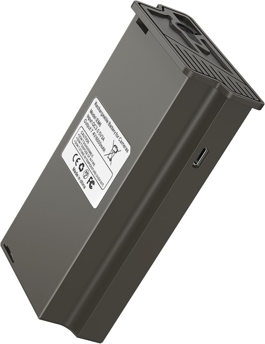Rechargeable Battery Pack 6000mAh for Hunting Camera TactacamReveal X, X Pro, Xb