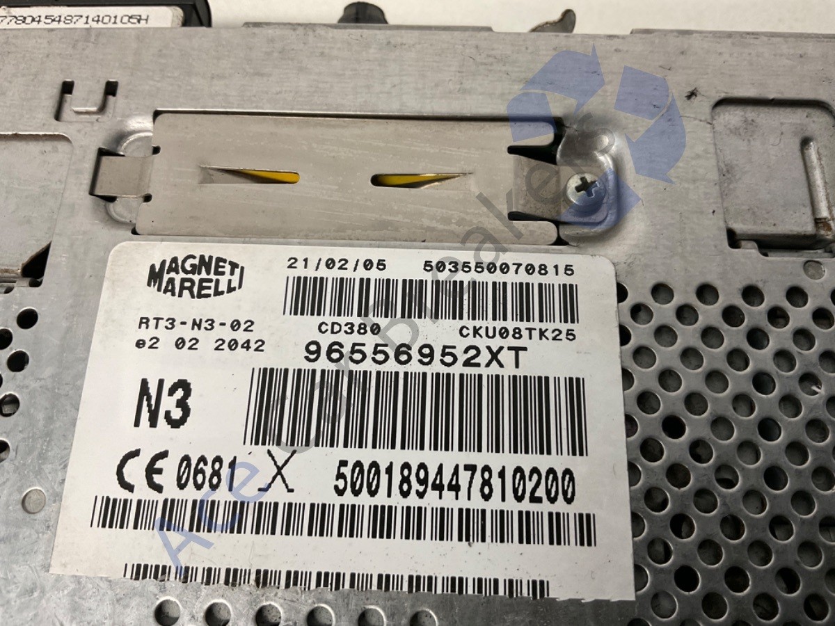 PEUGEOT 307CC 03-08 AUDIO SYSTEM 96556952XT