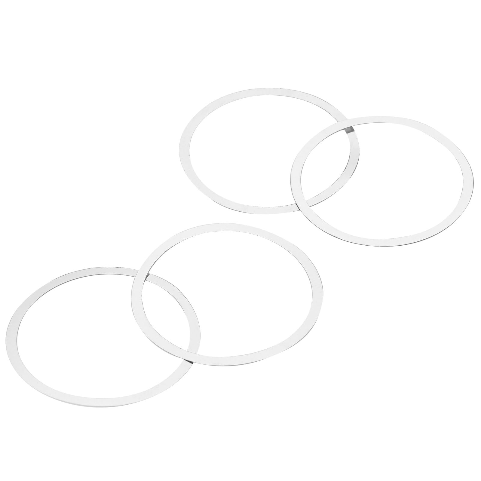 Barrel Nut Shim Kit, Nuts Free Float Spacers Adjustment Silver
