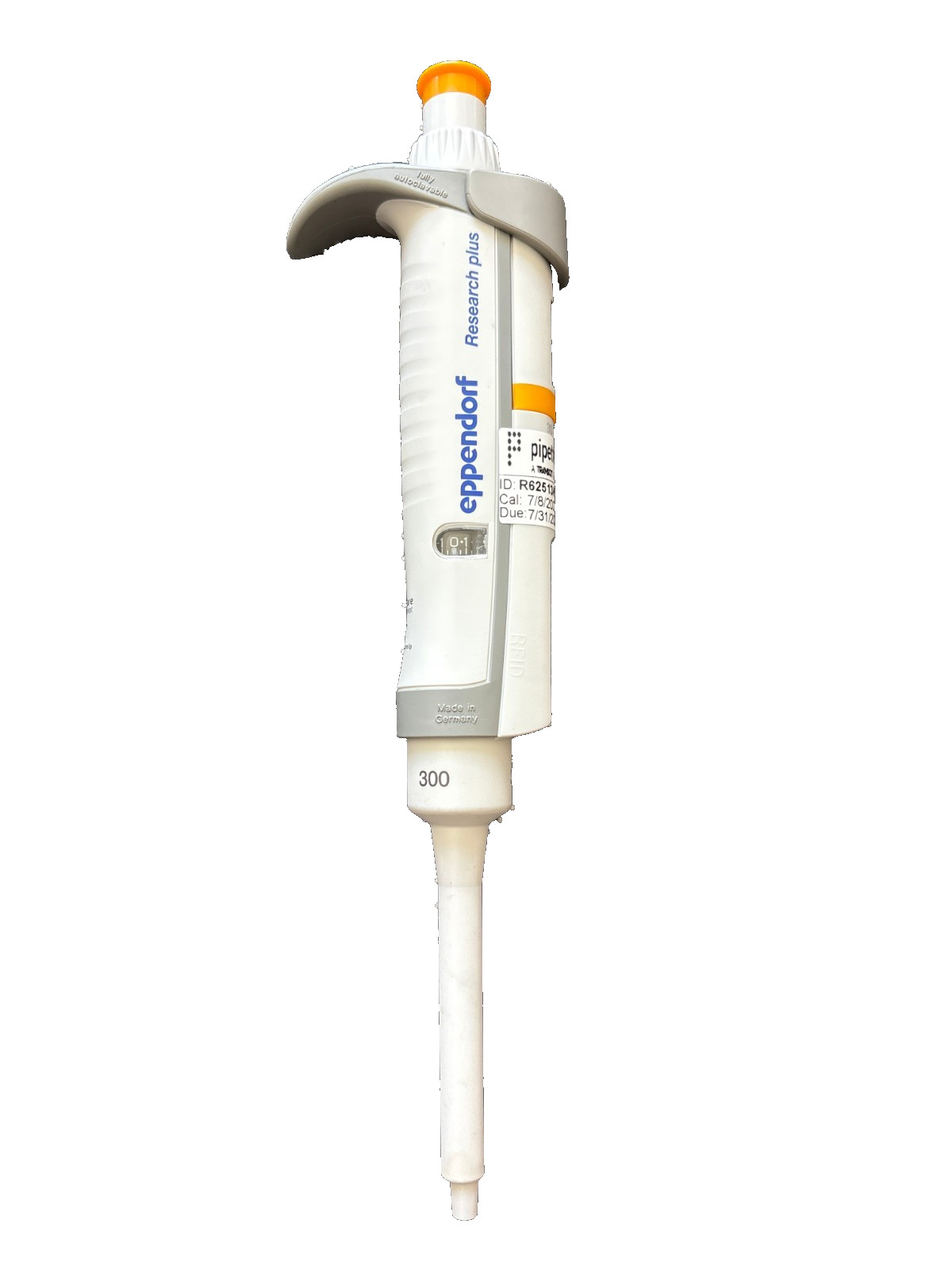Eppendorf Research Plus Adjustable Pipette 30-300µL Single Channel Tested