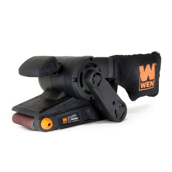 7-Amp 3 in. x 21 in. Corded Belt Sander with Dust Bag Corded Electric Black 2022