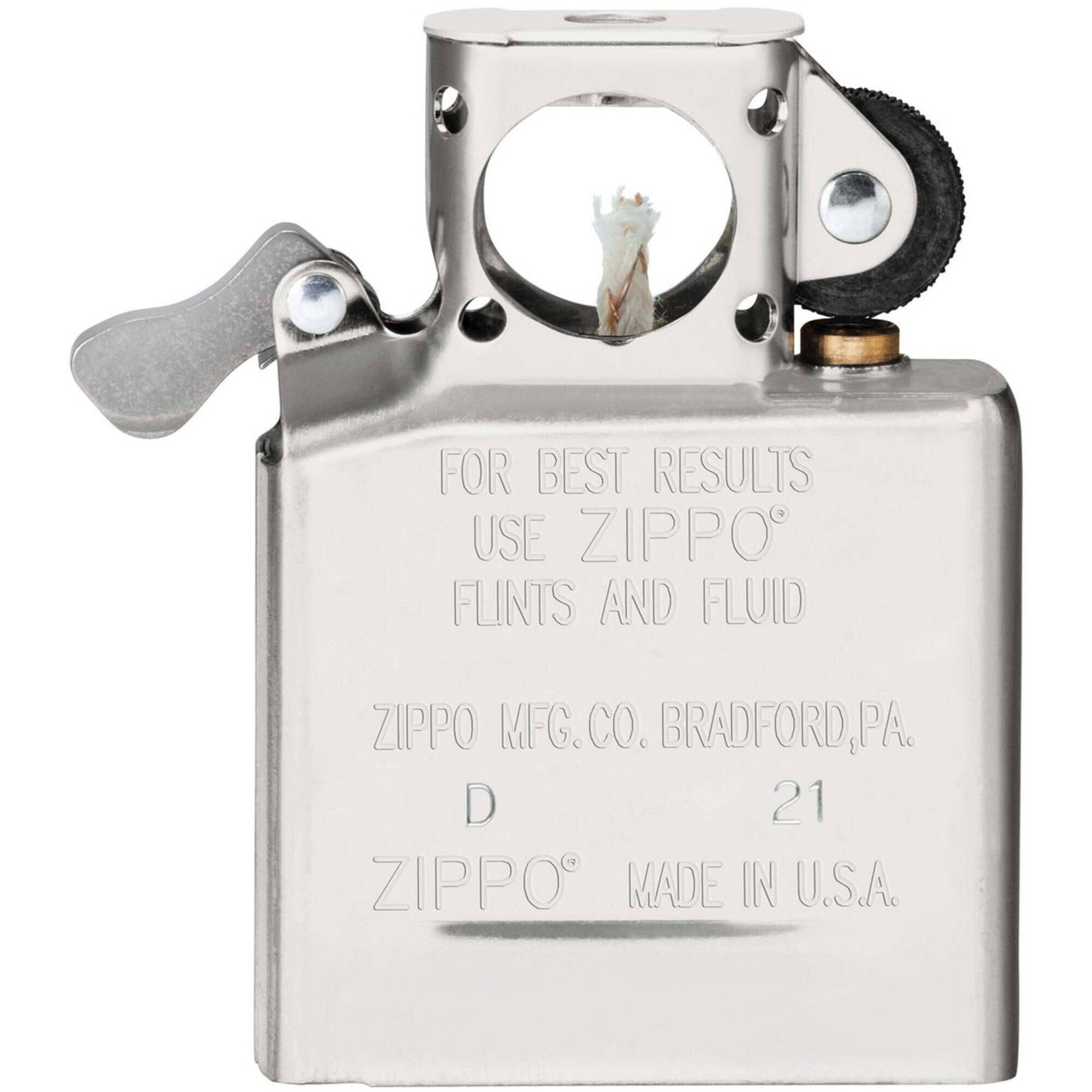 Zippo Pipe Lighter Insert Gold Plated Finish Flashed for Ideal Flame Draw 65845