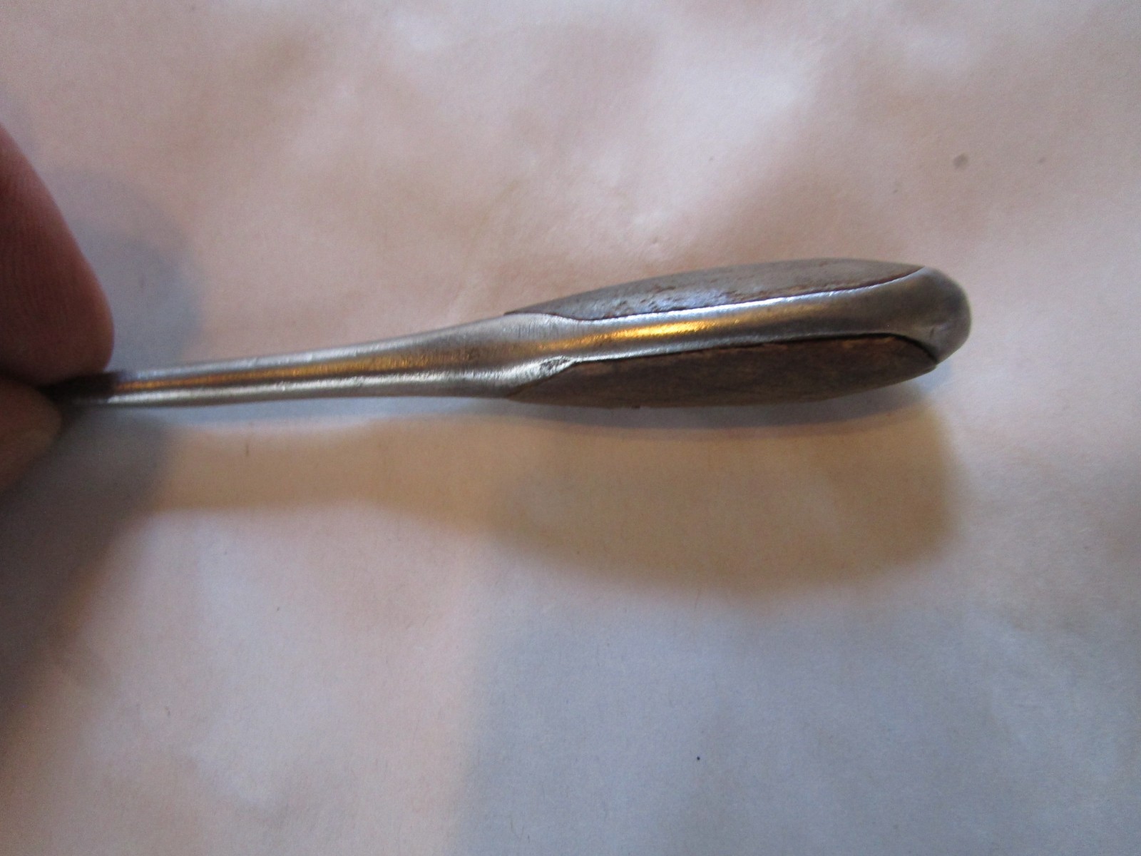 Antique Split Wood Perfect Handle Small Screwdriver, Flat Head, 4", Germany