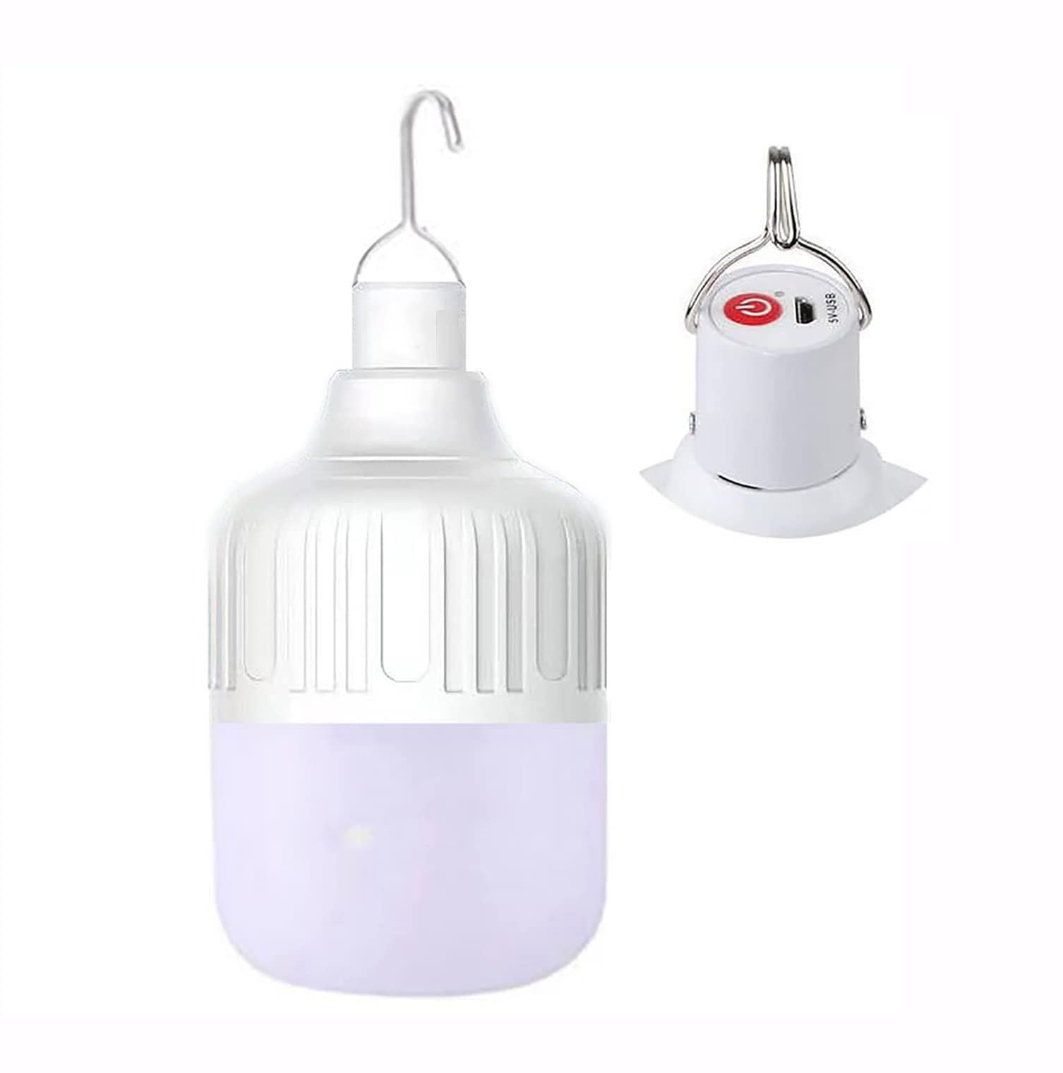 Linterna de camping recargable de 5,8 x 3,8 pulgadas, luz LED impermeable IPX4
