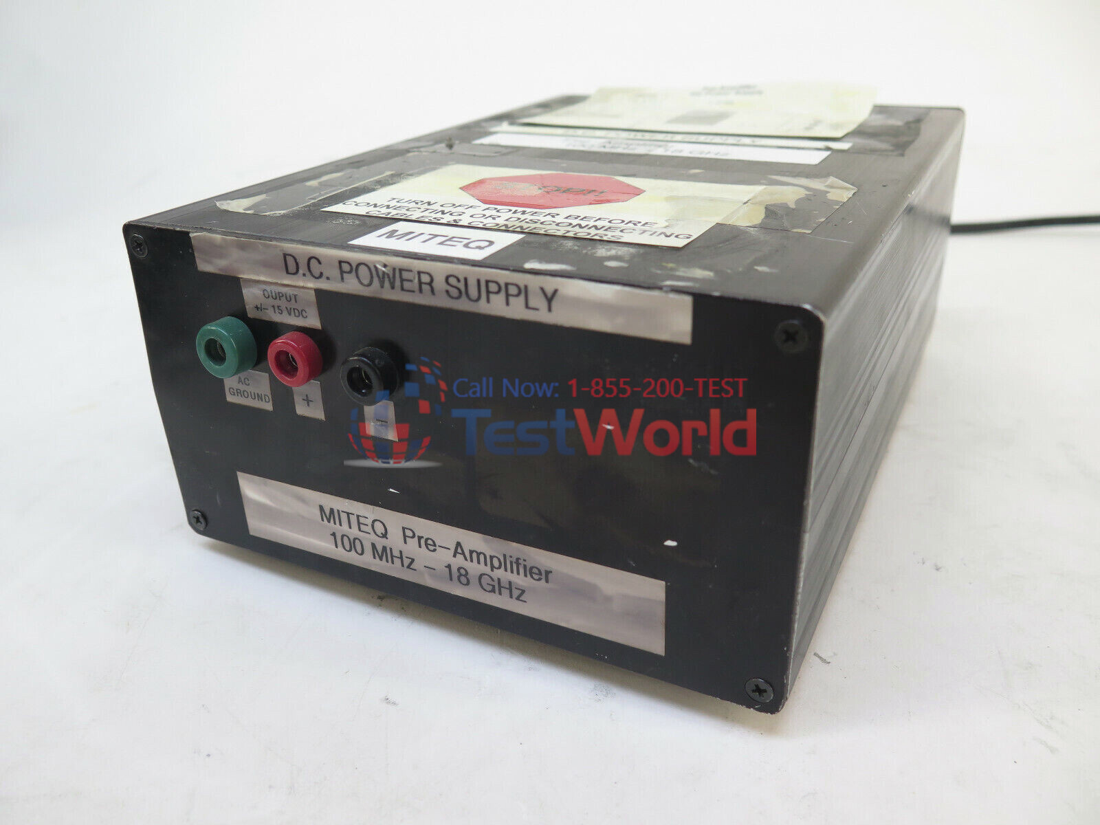 Miteq AMF-4D-001180-24-10P Pre-Amplifier 100MHz - 18GHz -  POWER SUPPLY ONLY