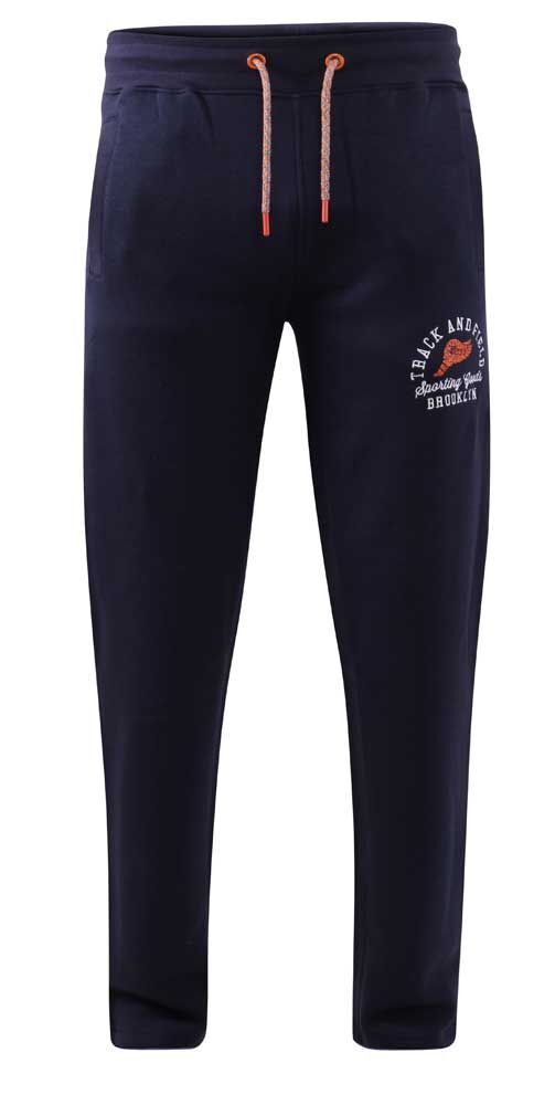 D555 Duke Mens Navy Jogger Open Hem Jogging Bottom S M L XL XXL (411205R)