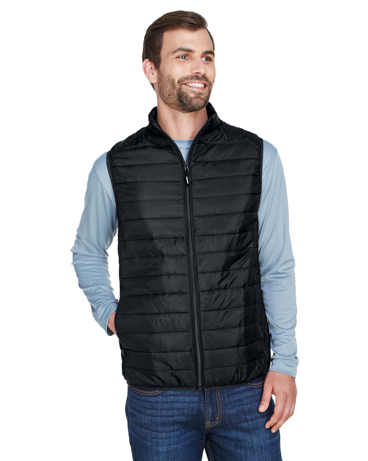 Core 365 Men's 100% Polyester Prevail Packable Puffer Outerwear Vest CE702 S-5XL