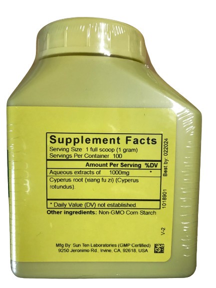 Sun Ten - Cyperus / Xiang Fu / 香附, 100gm Granules