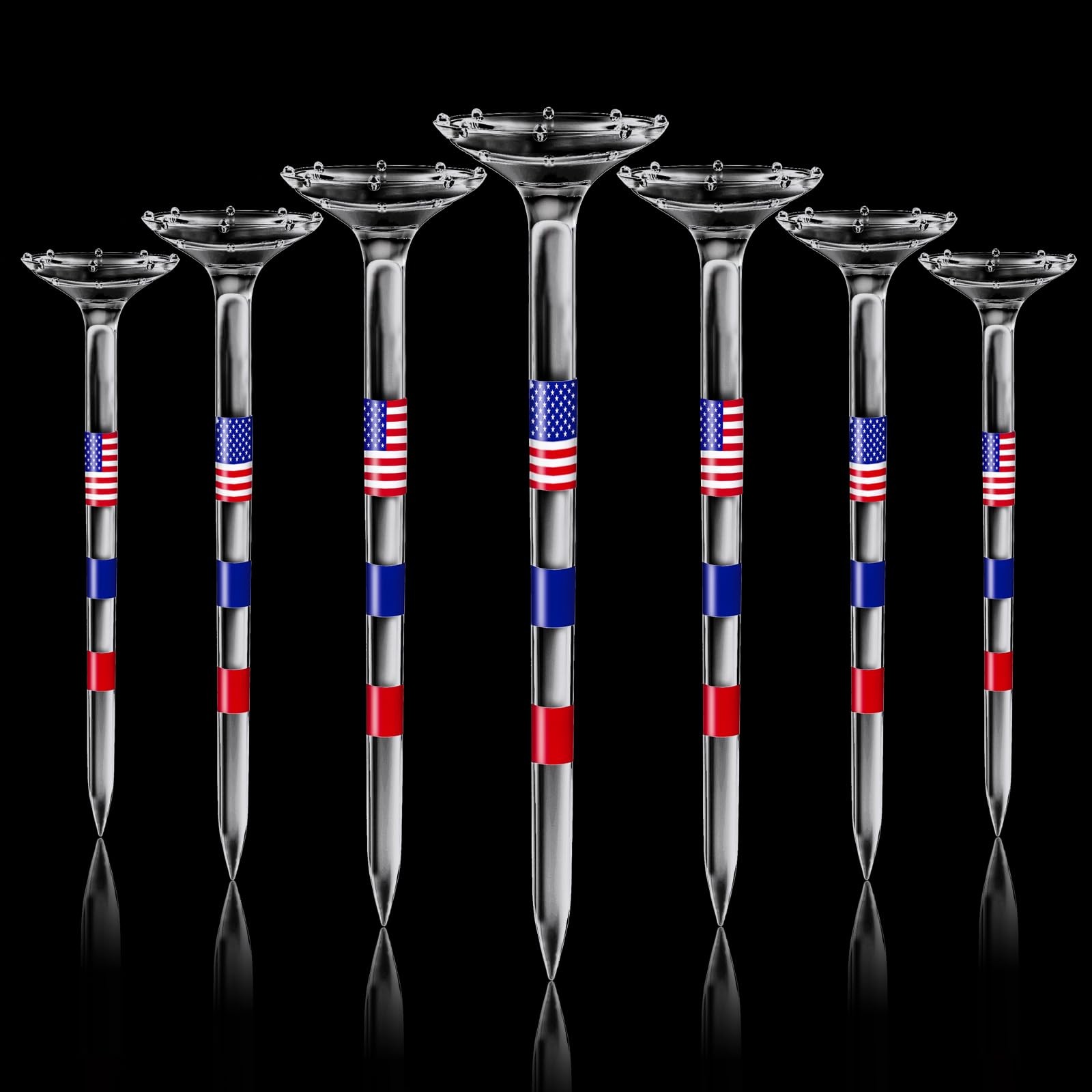 Durable 3 1/4" Golf Tees  Unbreakable, Reduces Friction, 50/80 Pack Options
