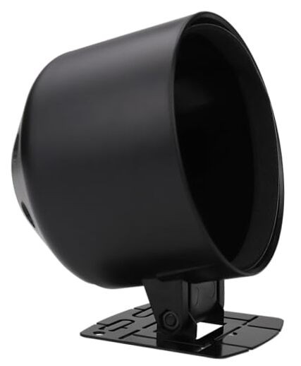 W PRO Universal 85mm 3-3/8" Single Gauge Dashboard Pod 85mm (3-3/8") Black