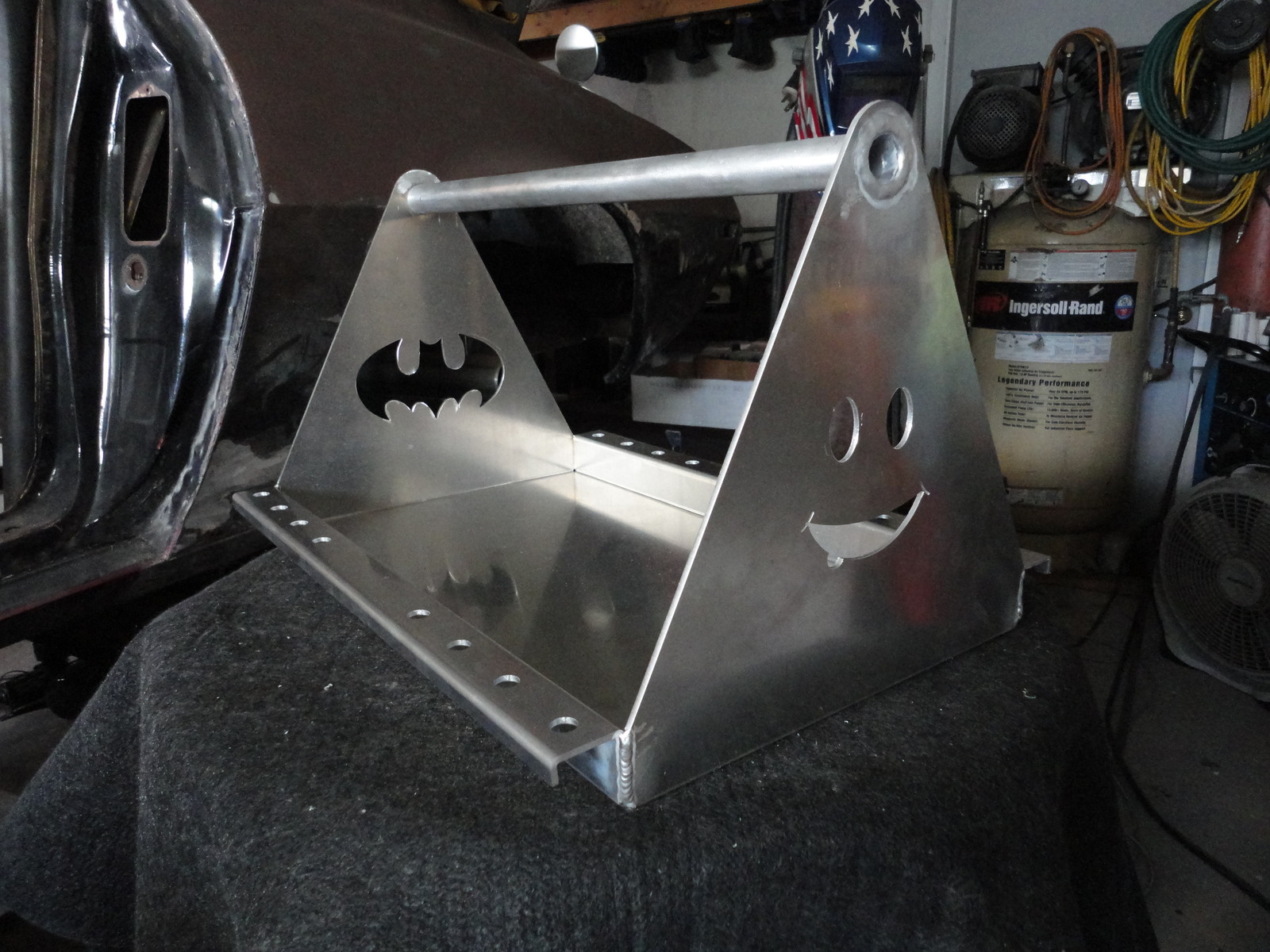 Fabricated aluminum  Engine top tool tray Carb Top tool tray Made in USA Nice!!!