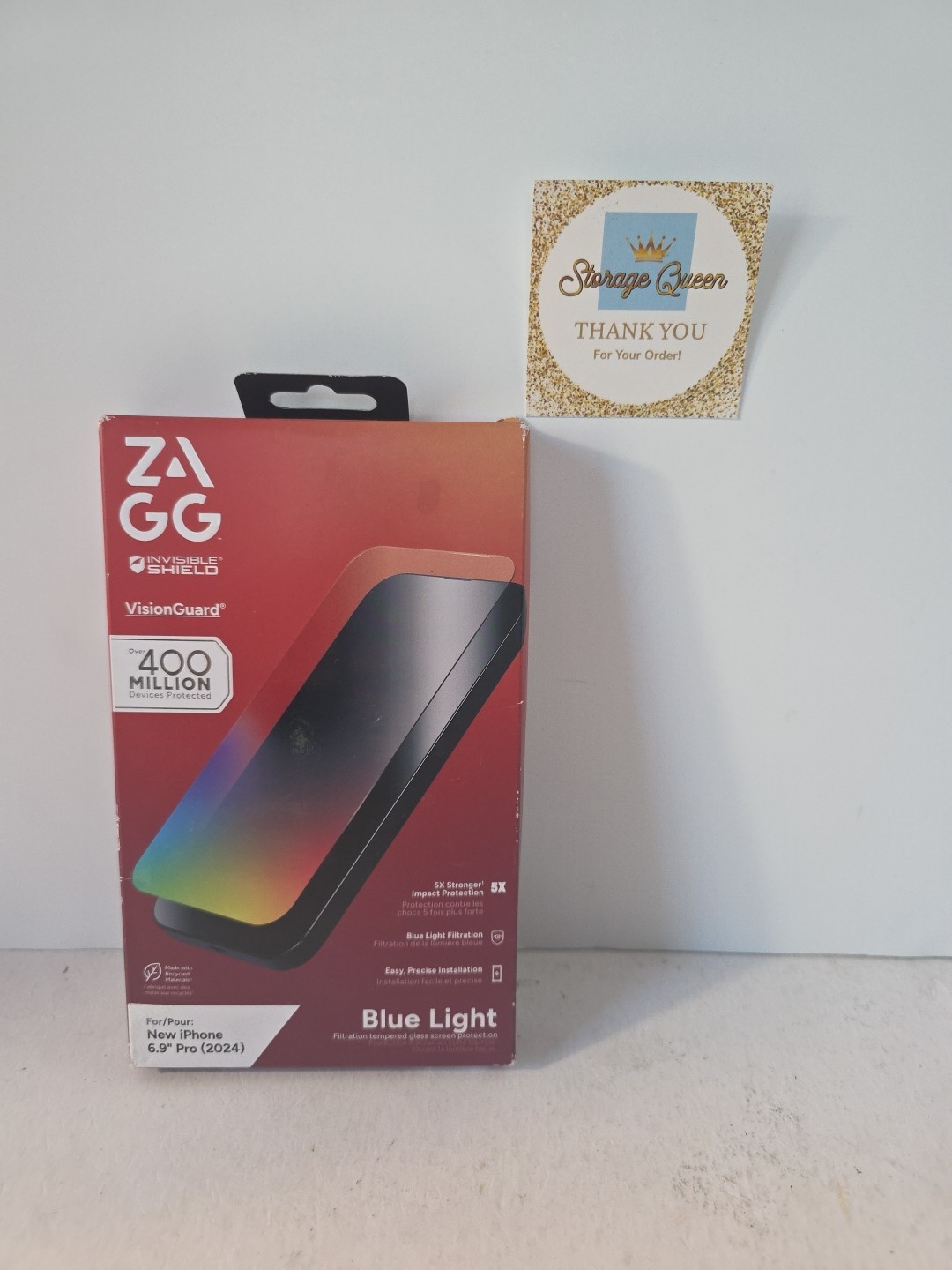 ZAGG Apple iPhone 16 Pro Max Glass  VisionGuard Bluelight Protector