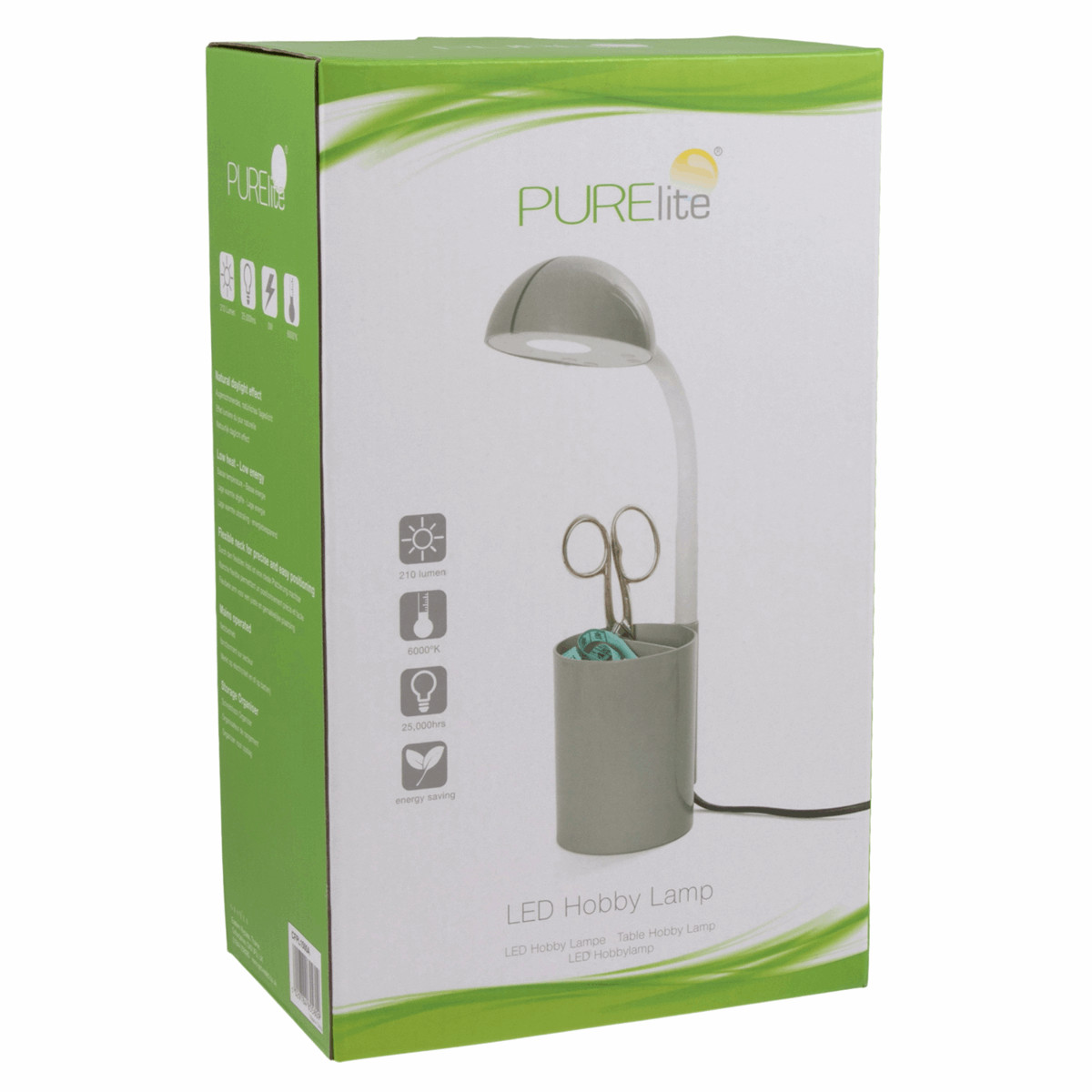 PURElite Lamp: Hobby with Storage Pot: LED: European Low energy european Socket