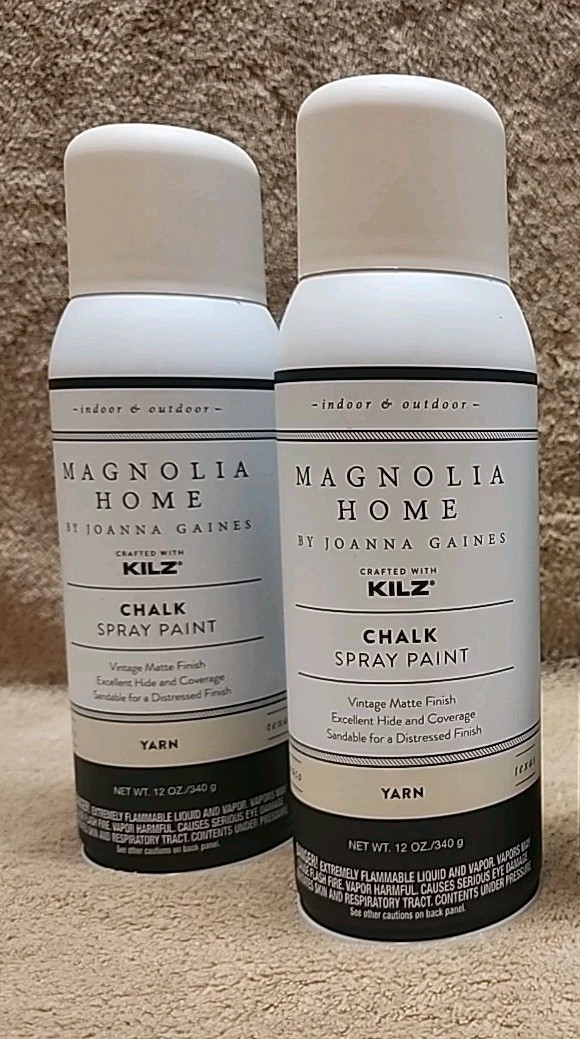 Lot of 2:  Magnolia Home by Joanna Gaines Chalk Paint. 12 oz. cans. Color: Yarn