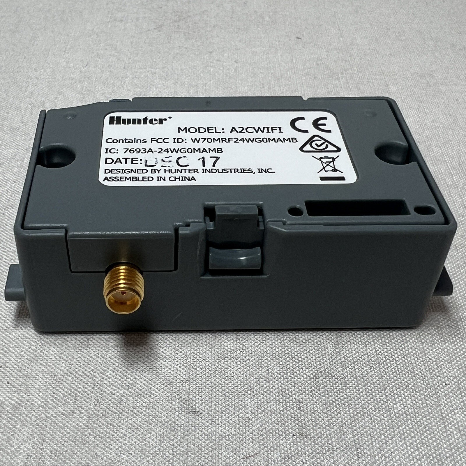 Hunter A2C-WIFI A2CWIFI WiFi Module for ACC2 Irrigation Controller Timer 12/2017