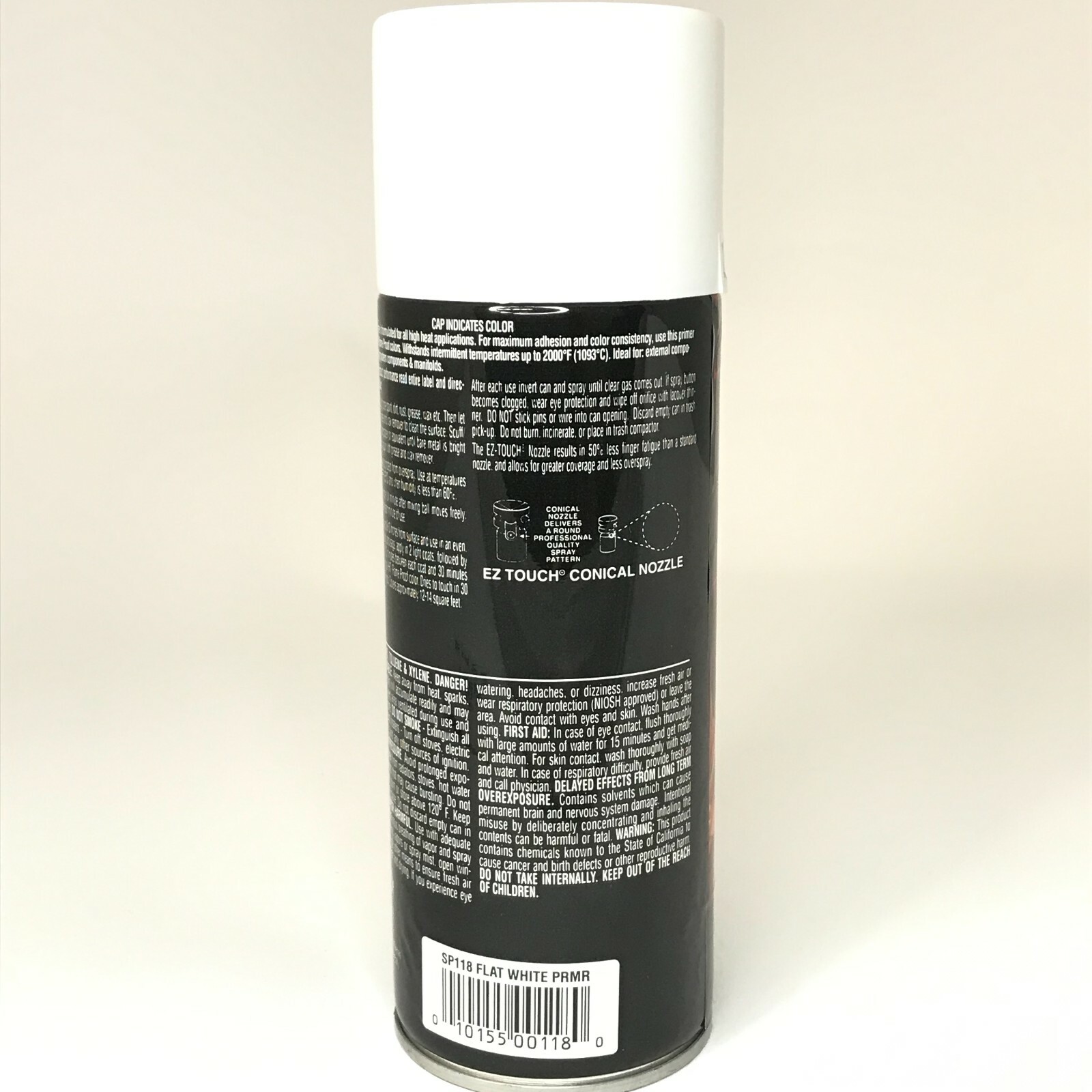 VHT SP118-6 PACK High Temperature Flame Proof FLAT WHITE Header Spray Paint